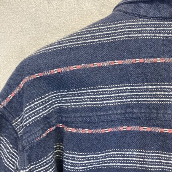 VTG Alaska Wilderness Flannel Shirt Mens XXL Striped Button Long Sleeve 90s Y2K - Picture 12 of 12